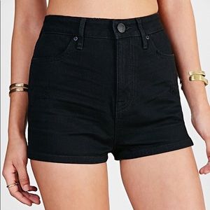 BDG high rise black shorts size 30